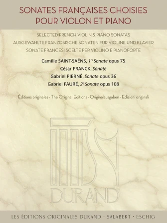 Selected French Violin & Piano Sonatas, Original Editions