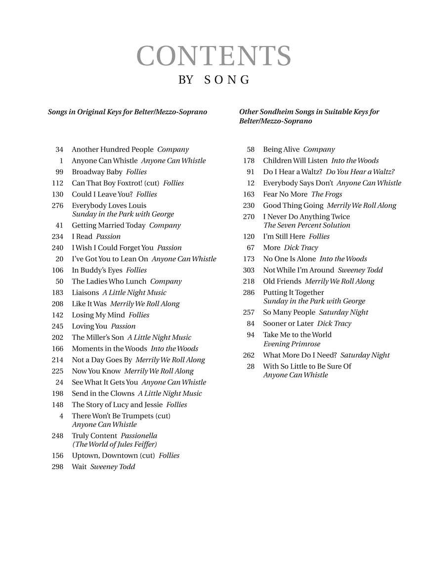 Sondheim for Singers Belter/Mezzo-Soprano - Image 3