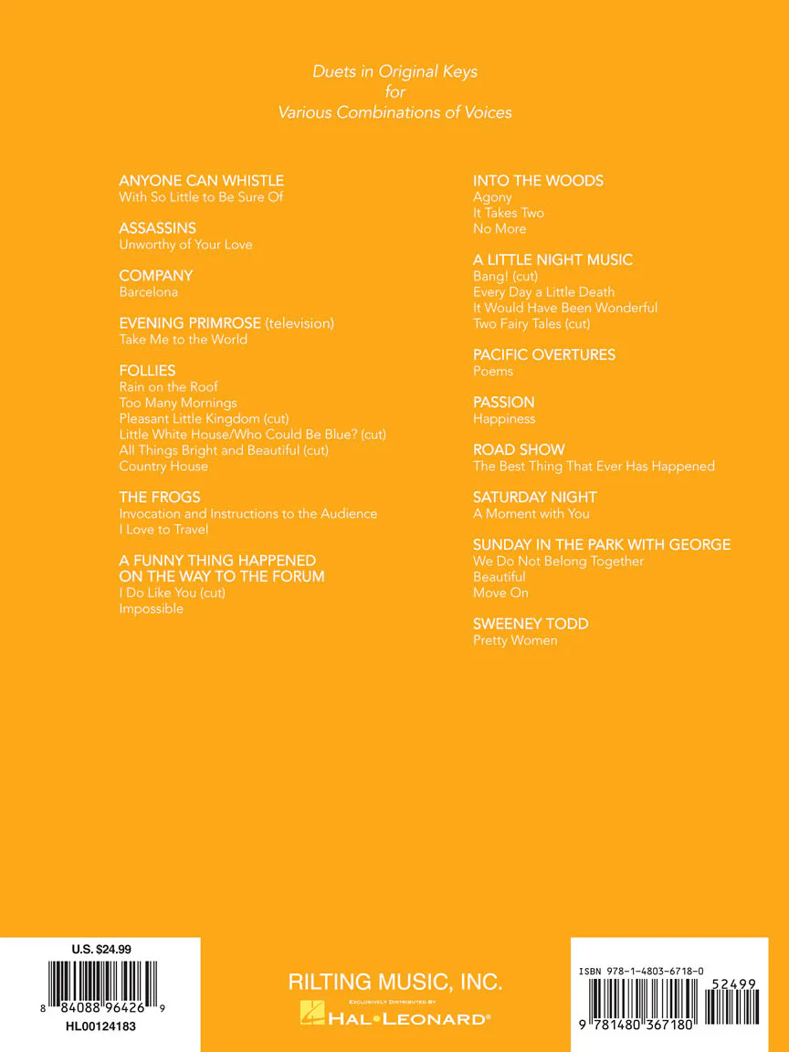 Sondheim For Singers Duets - Image 2