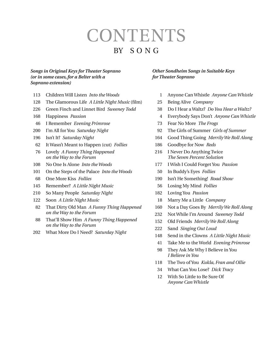 Sondheim for Singers Soprano - Image 3