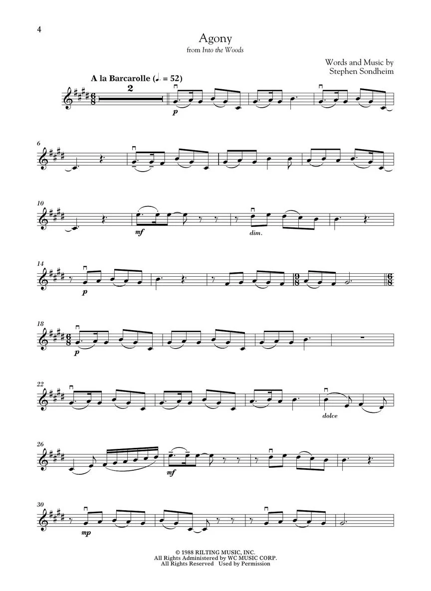 Sondheim, Stephen - For Classical Players - Image 3