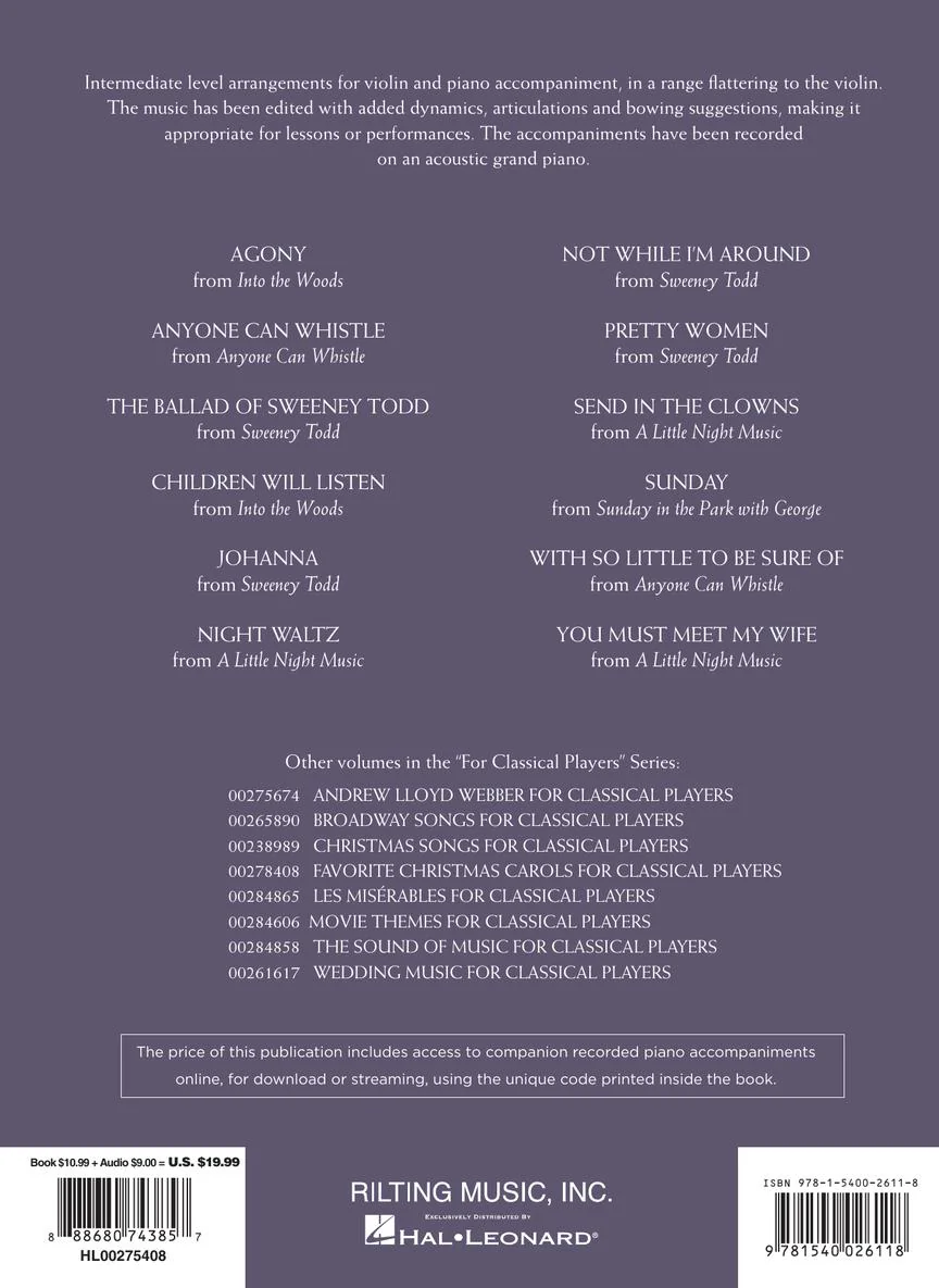 Sondheim, Stephen - For Classical Players - Image 6