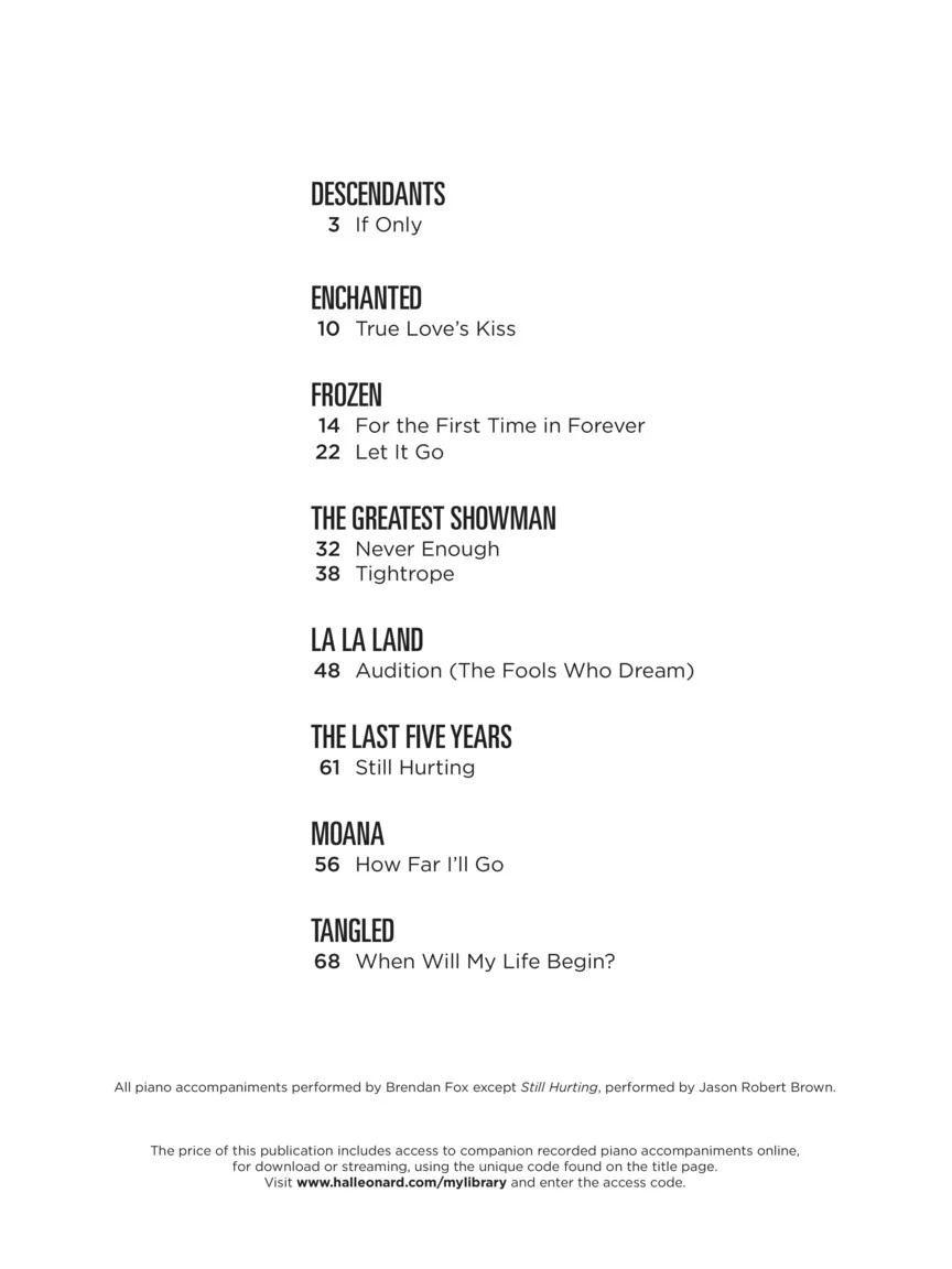 Songs from 21st Century Movie Musicals for Women Singers - Image 2