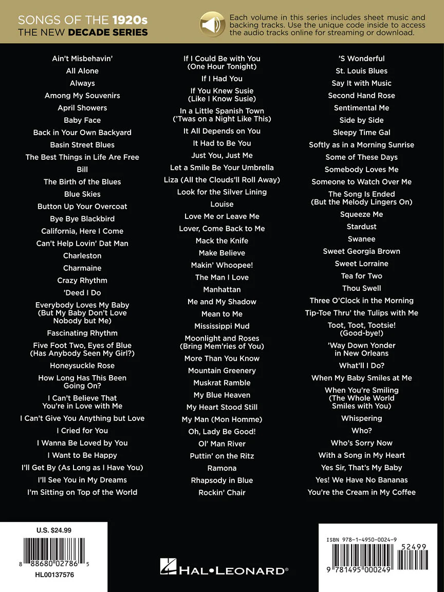 Songs of the 1920s - New Decade Series - Image 2