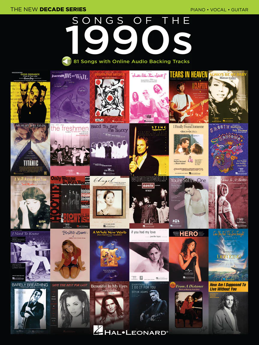 Songs of the 1990s Piano/Vocal/Guitar
