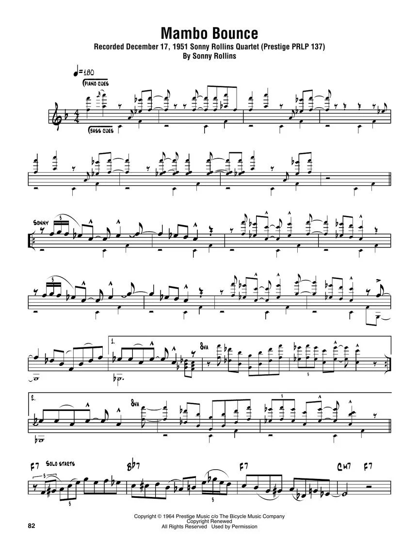 Rollins, Sonny - Omnibook for C Instruments - Image 4