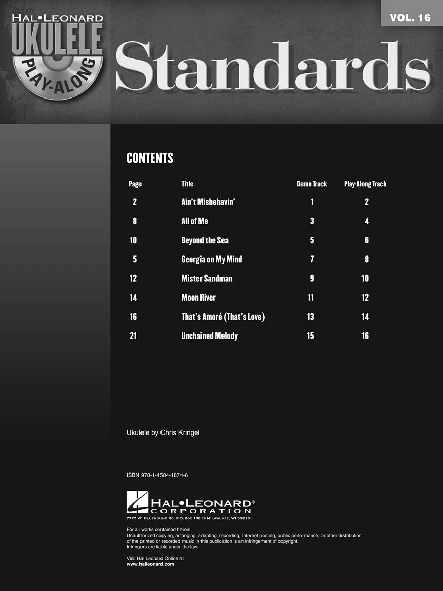 Standards - Ukulele Play-Along Vol. 16 - Image 3