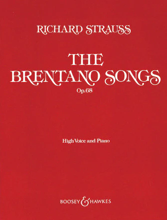 Strauss Brentano Songs, Op. 68 High Voice
