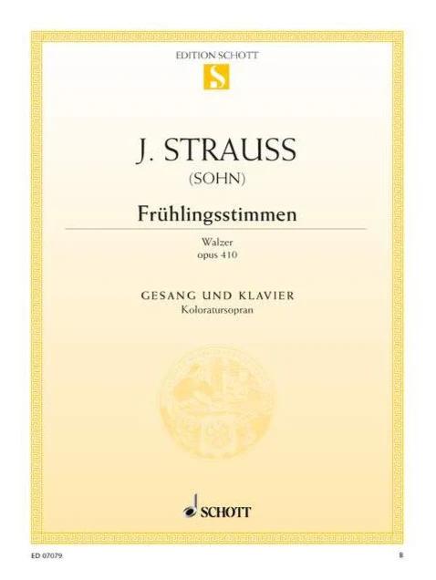 Strauss Frühlingsstimmen Waltz, Op. 410 “Voices of Spring”