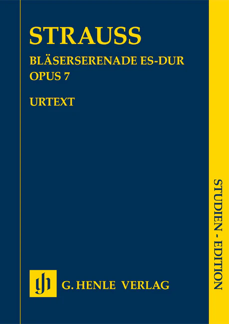 R. Strauss: Serenade for Wind Instruments in E flat major, Op. 7 (Study Score)