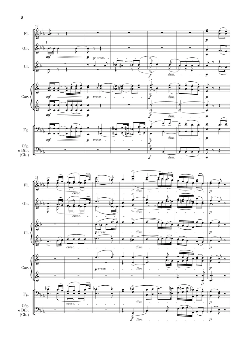 R. Strauss: Serenade for Wind Instruments in E flat major, Op. 7 (Study Score) - Image 3