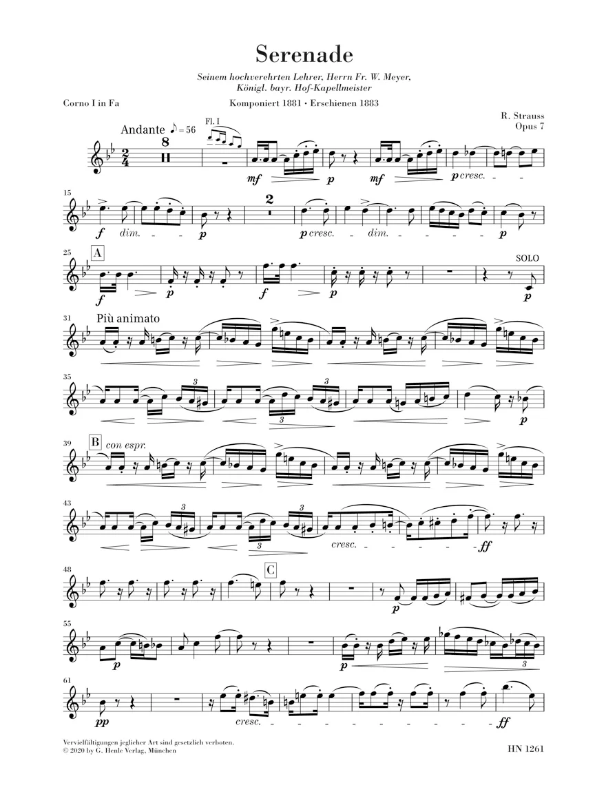 R. Strauss: Serenade for Wind Instruments in E flat major, Op. 7 - Image 8