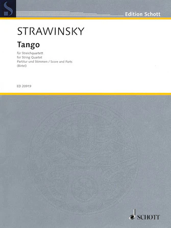 Stravinsky - Tango for String Quartet