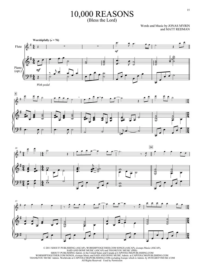 Sunday Solos for Flute - Preludes, Offertories & Postludes - Image 3