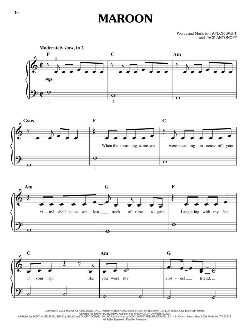 Swift Midnights (Easy Piano) - Image 4