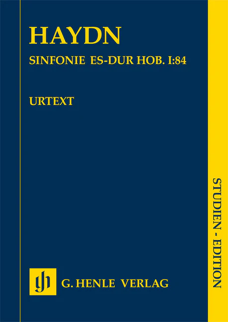Haydn: Symphonie in E flat major Hob I:84 (Study Score) (Hardcover)