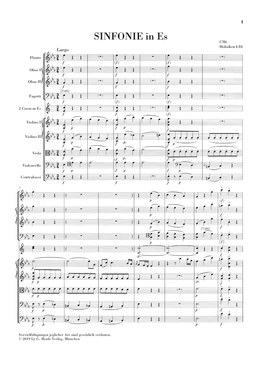 Haydn: Symphonie in E flat major Hob I:84 (Study Score) (Hardcover) - Image 2