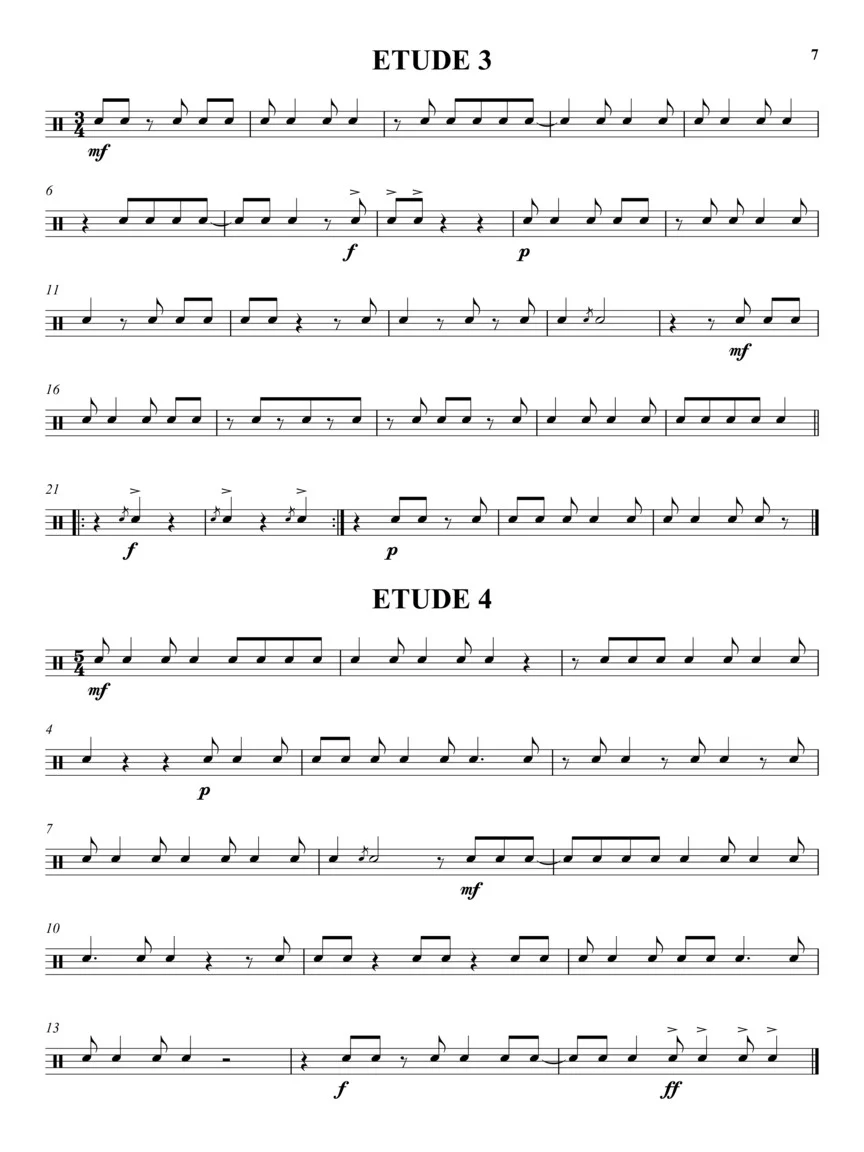 Syncopation Etudes for Snare Drum - Image 5