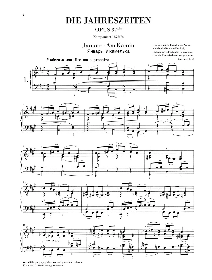 Tchaikovsky: The Seasons, Op. 37bis - Image 2