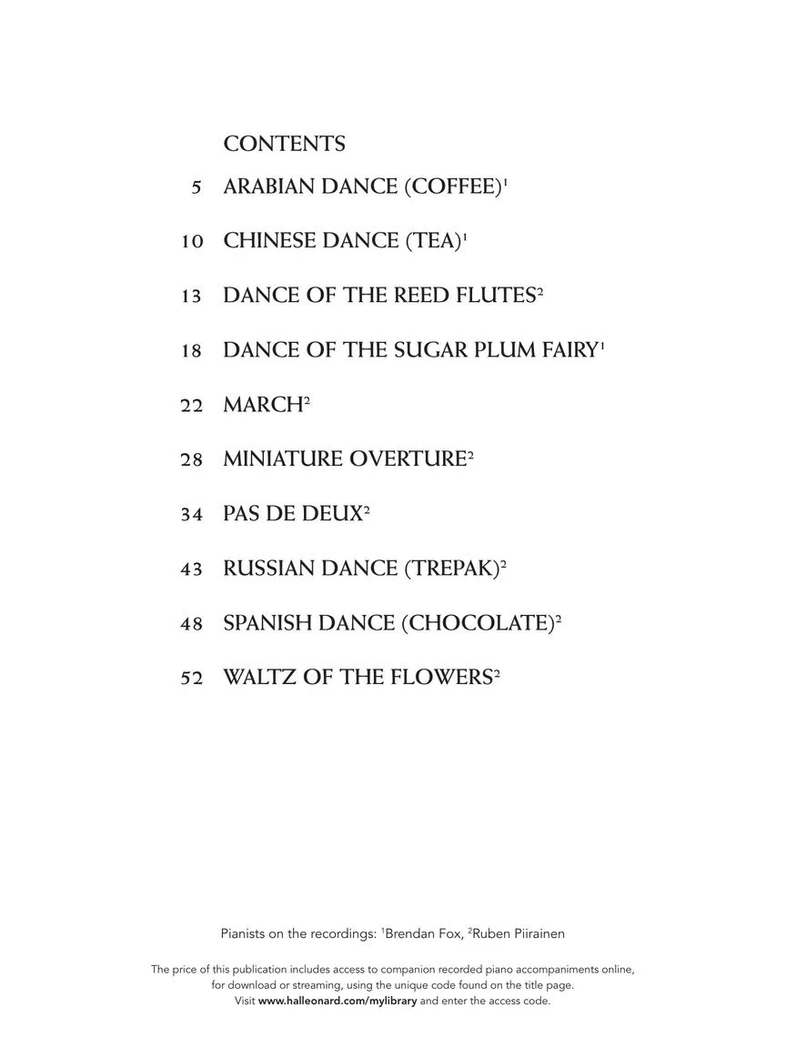 Tchaikovsky The Nutcracker for Classical Players Trumpet and Piano - Image 2