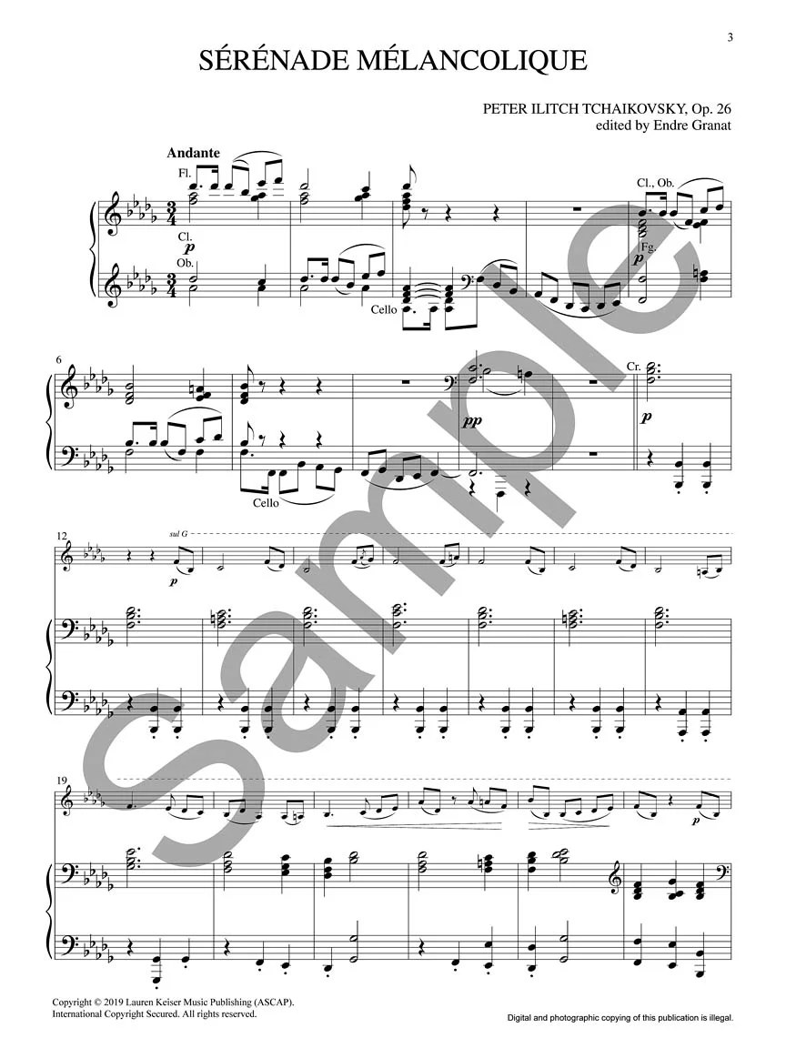Tchaikovsky - Complete Works for Violin and Piano (Heifetz Critical Edition) - Image 4
