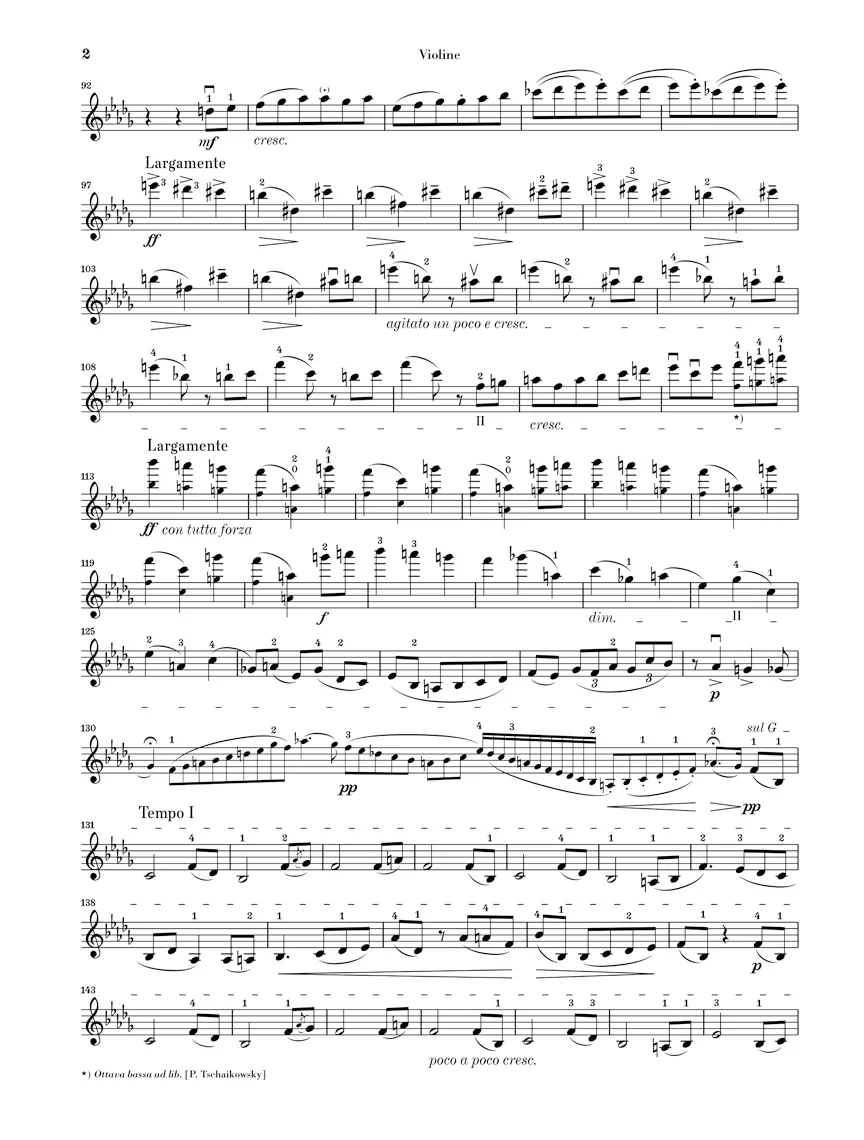 Tchaikovsky: Works for Violin and Piano (Score and Parts) - Image 4
