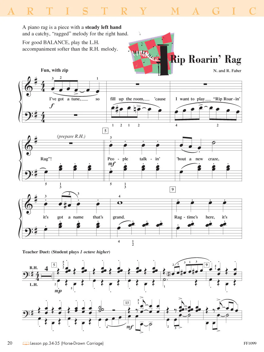 Faber Piano Adventures - Technique and Artistry Book Level 2B - Image 6