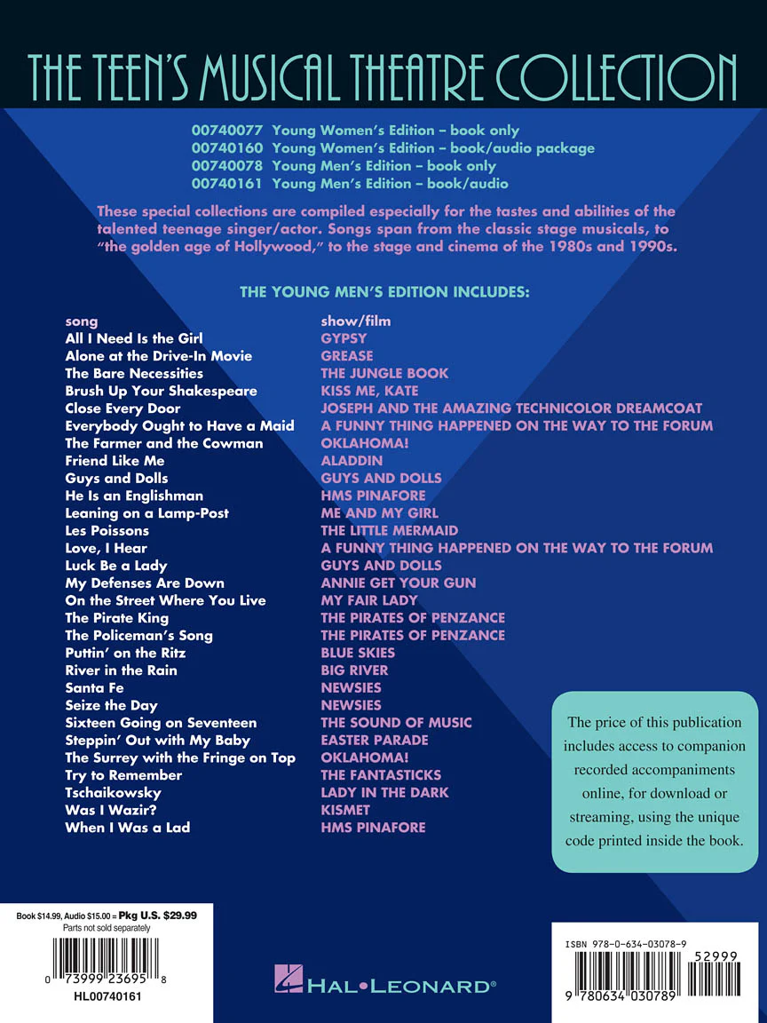 The Teen's Musical Theatre Collection - Young Men's Edition (Audio Access) - Image 2