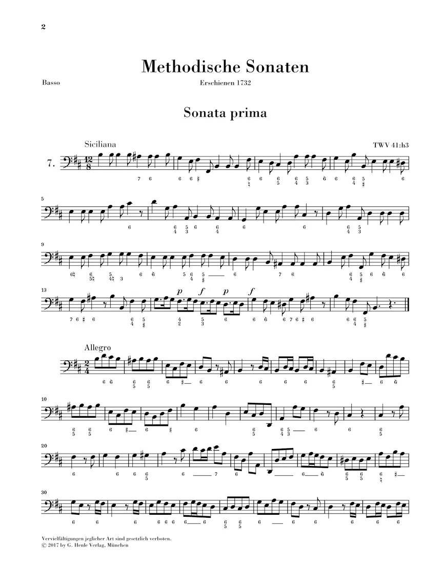 Telemann: Methodical Sonatas, Volume II - Image 4