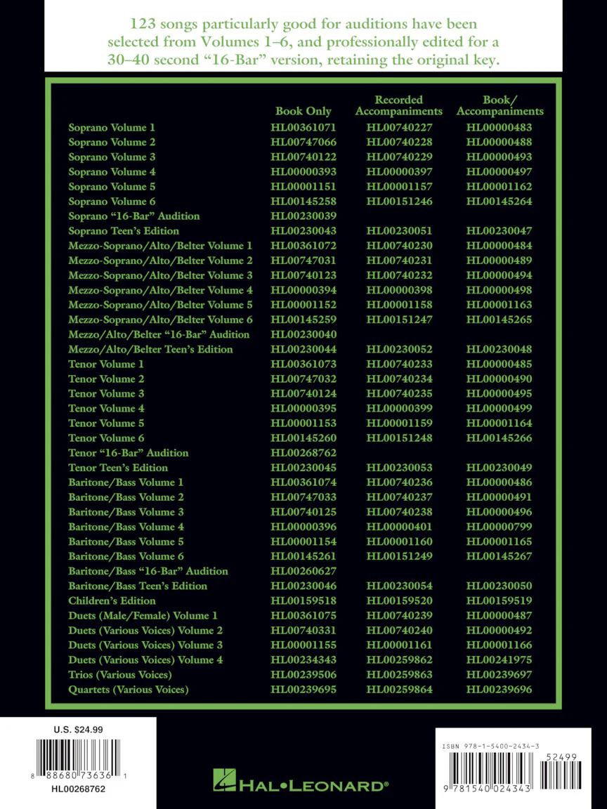Singer's Musical Theatre Anthology: Tenor - 16-bar Audition - Revised (Replaces 00230041) - Image 10
