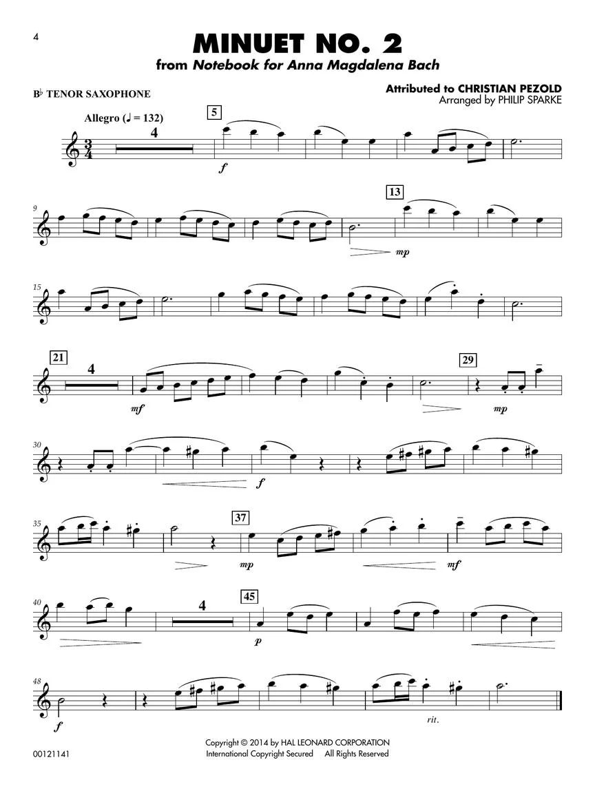 Classical Solos for Tenor Saxophone, Vol. 2 - 15 Easy Solos for Contest and Performance - Image 3