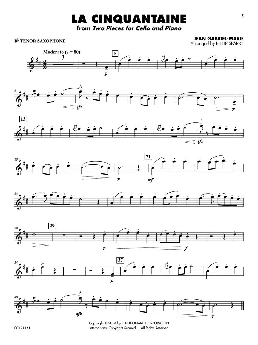 Classical Solos for Tenor Saxophone, Vol. 2 - 15 Easy Solos for Contest and Performance - Image 4