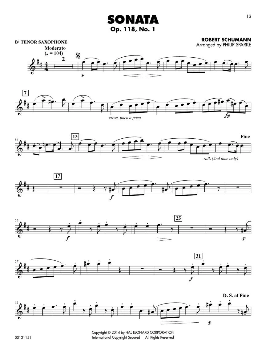 Classical Solos for Tenor Saxophone, Vol. 2 - 15 Easy Solos for Contest and Performance - Image 5