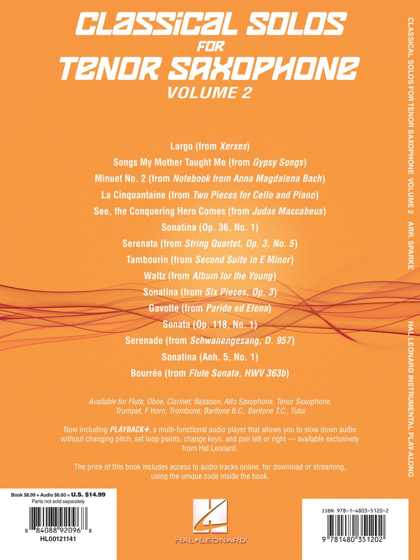 Classical Solos for Tenor Saxophone, Vol. 2 - 15 Easy Solos for Contest and Performance - Image 6