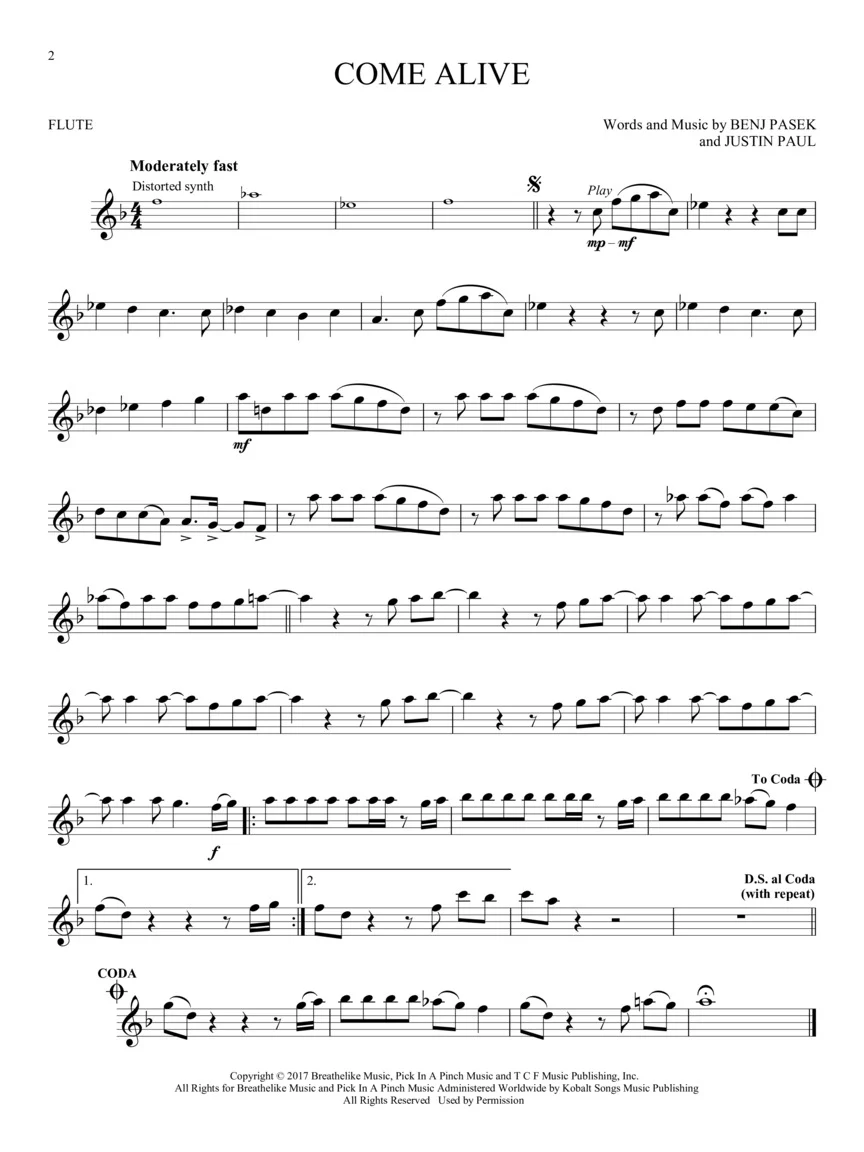 Greatest Showman, The - Instrumental Play-Along - Image 3