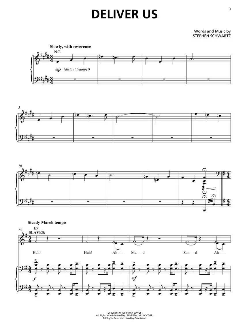 The Prince of Egypt Stage Musical – Vocal Selections - Image 3