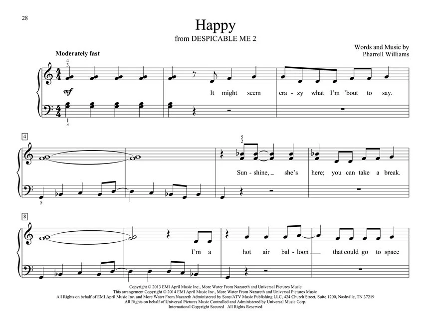 Thompson First Chart Hits - Thompson's Easiest Piano Course - Image 4