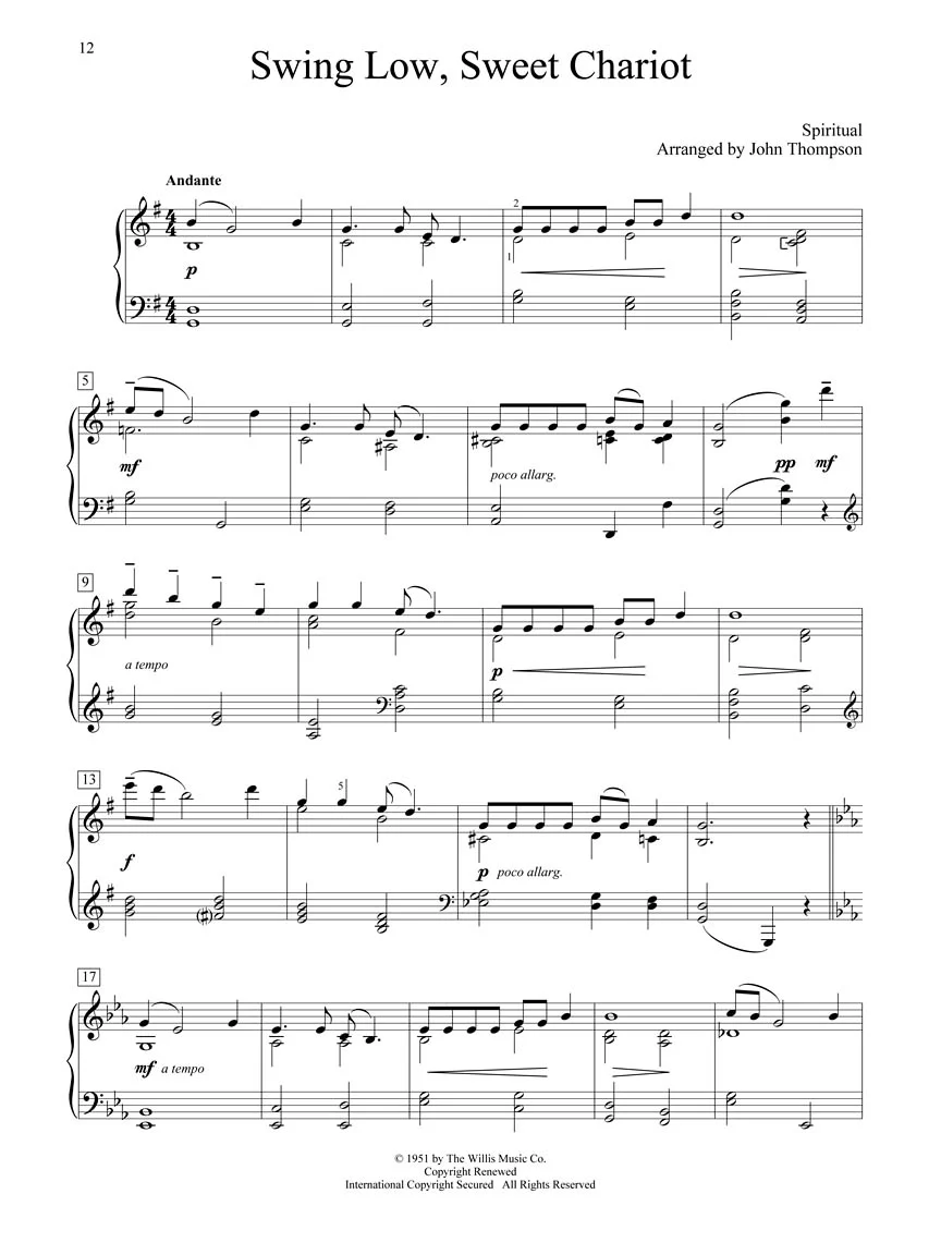 Spirituals - John Thompson Recital Series - Image 5