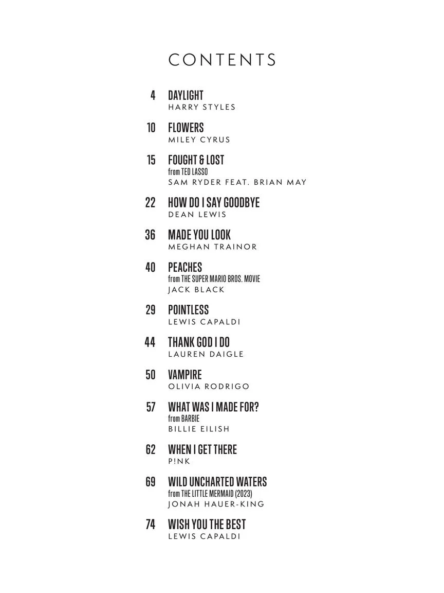 Top Hits of 2023 Arranged for Piano/Vocal/Guitar - Image 2