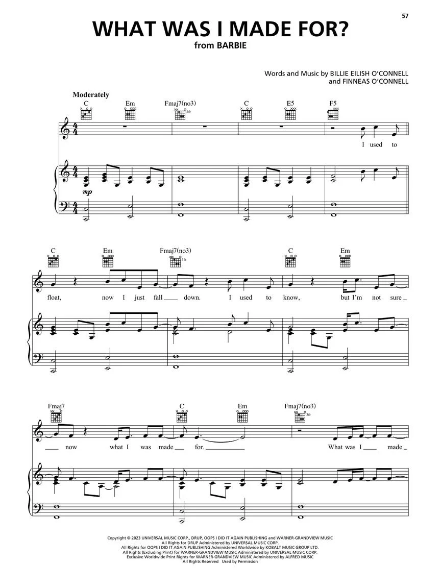 Top Hits of 2023 Arranged for Piano/Vocal/Guitar - Image 4