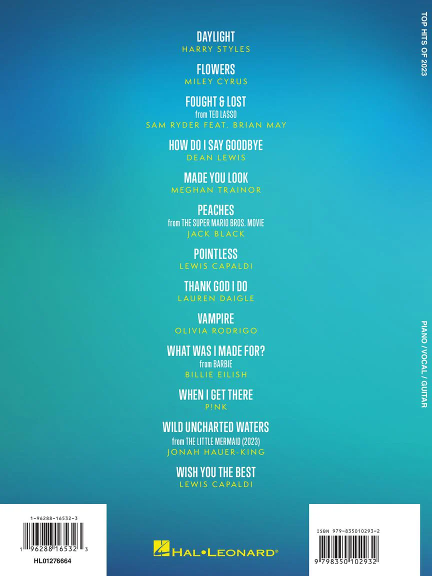 Top Hits of 2023 Arranged for Piano/Vocal/Guitar - Image 6