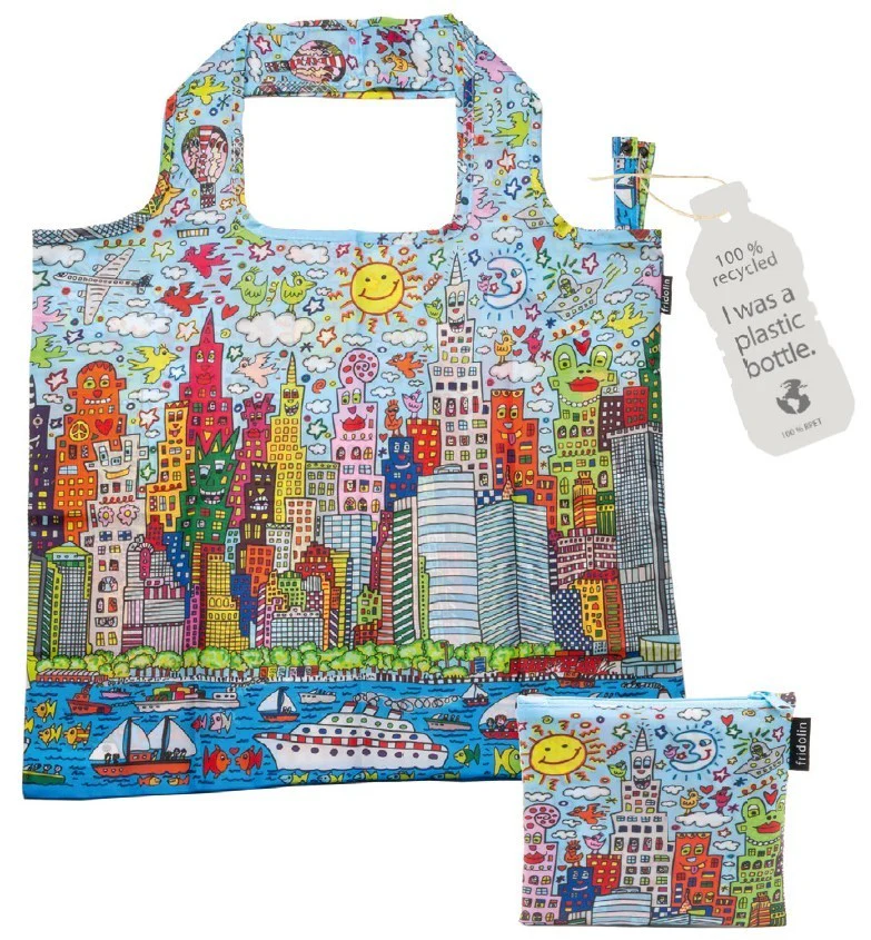Tote Bag: Foldable Recycled Bag in a Bag (various artists) - Image 5