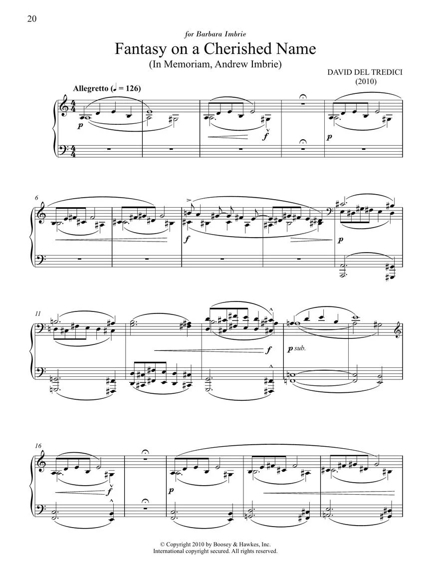 Del Tredici Piano Album 3 - Image 11