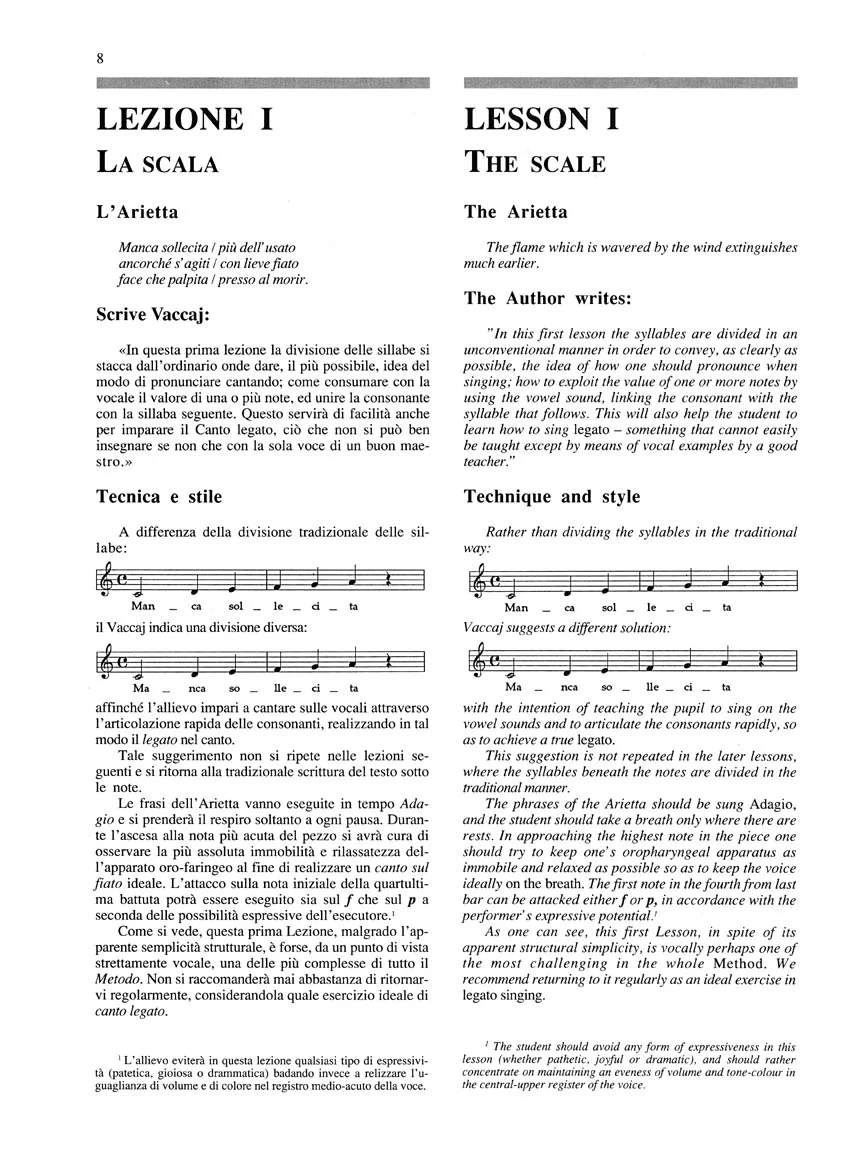 Vaccai Practical Vocal Method (Vaccai) - Low Voice Alto/Bass – Book/CD - Image 3