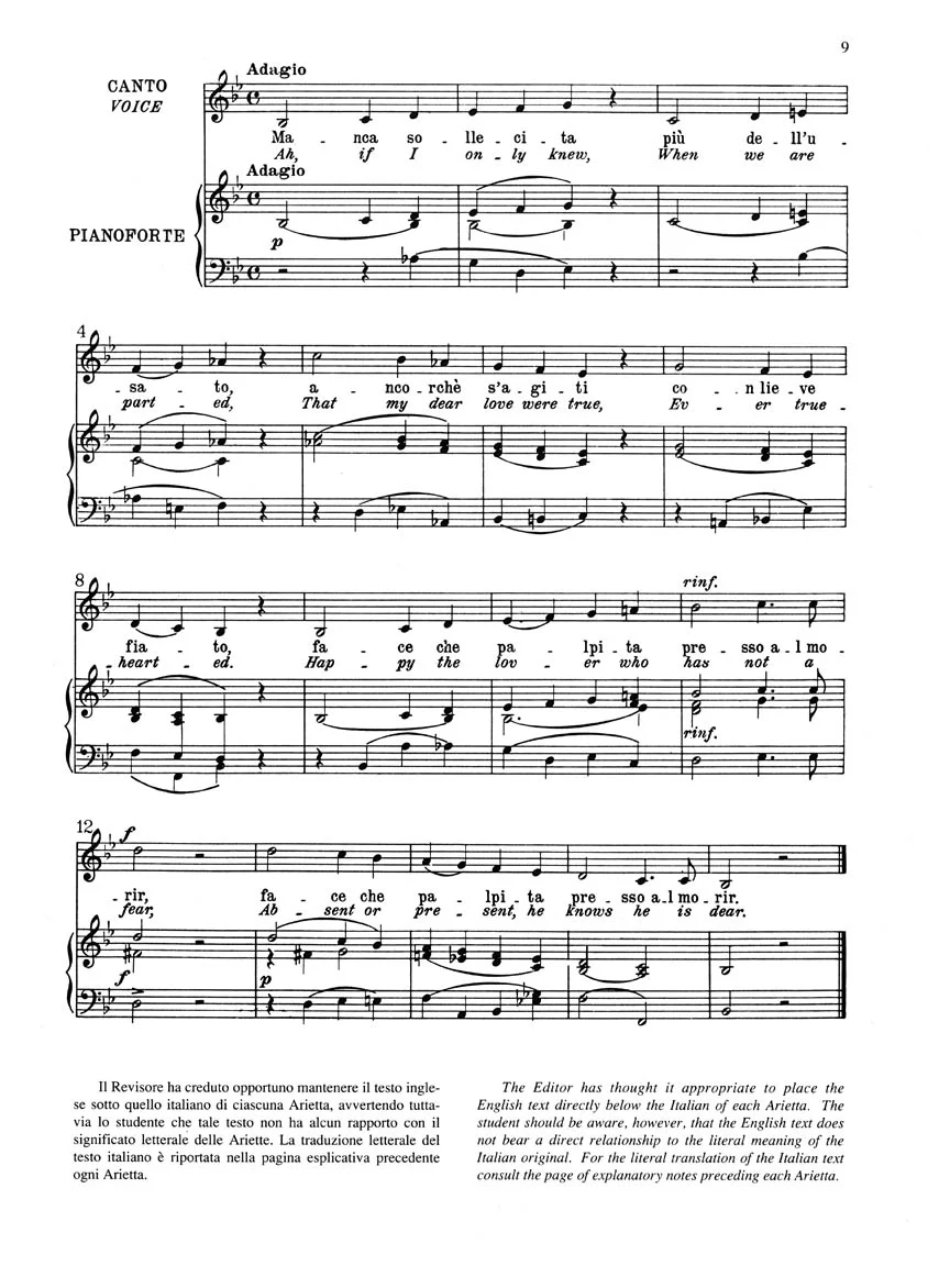 Vaccai Practical Vocal Method (Vaccai) - Low Voice Alto/Bass – Book/CD - Image 4