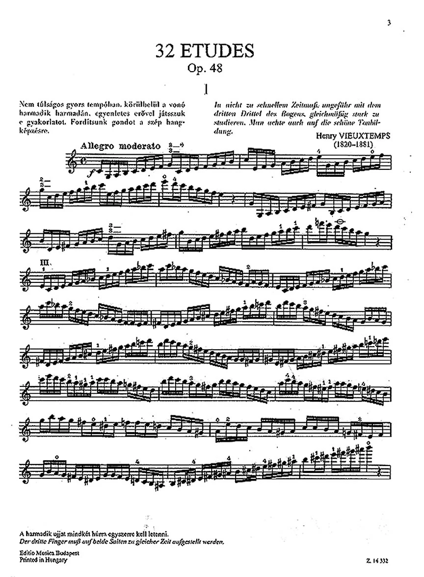 Vieuxtemps Thirty-Two Exercises, Op. 48 - Volumes 1-4 - Image 2