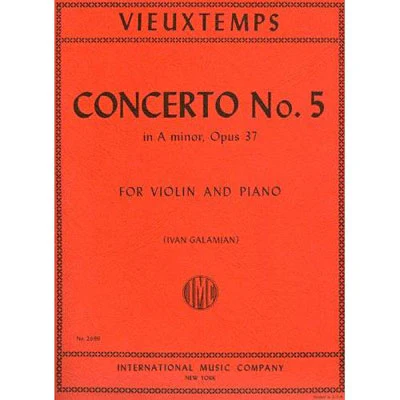 Vieuxtemps Violin Concerto No. 5 in A minor, Opus 37