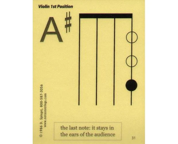 Violin Flash Cards - 32 Flashcard Set - Image 3