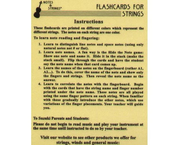 Violin Flash Cards - 32 Flashcard Set - Image 4