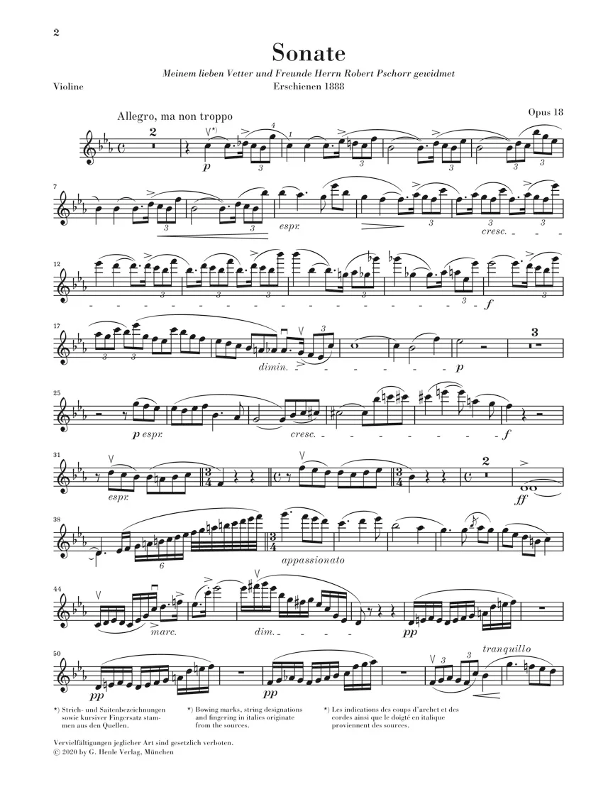 R. Strauss: Sonata in E flat major, Op. 18 for Violin and Piano - Image 5